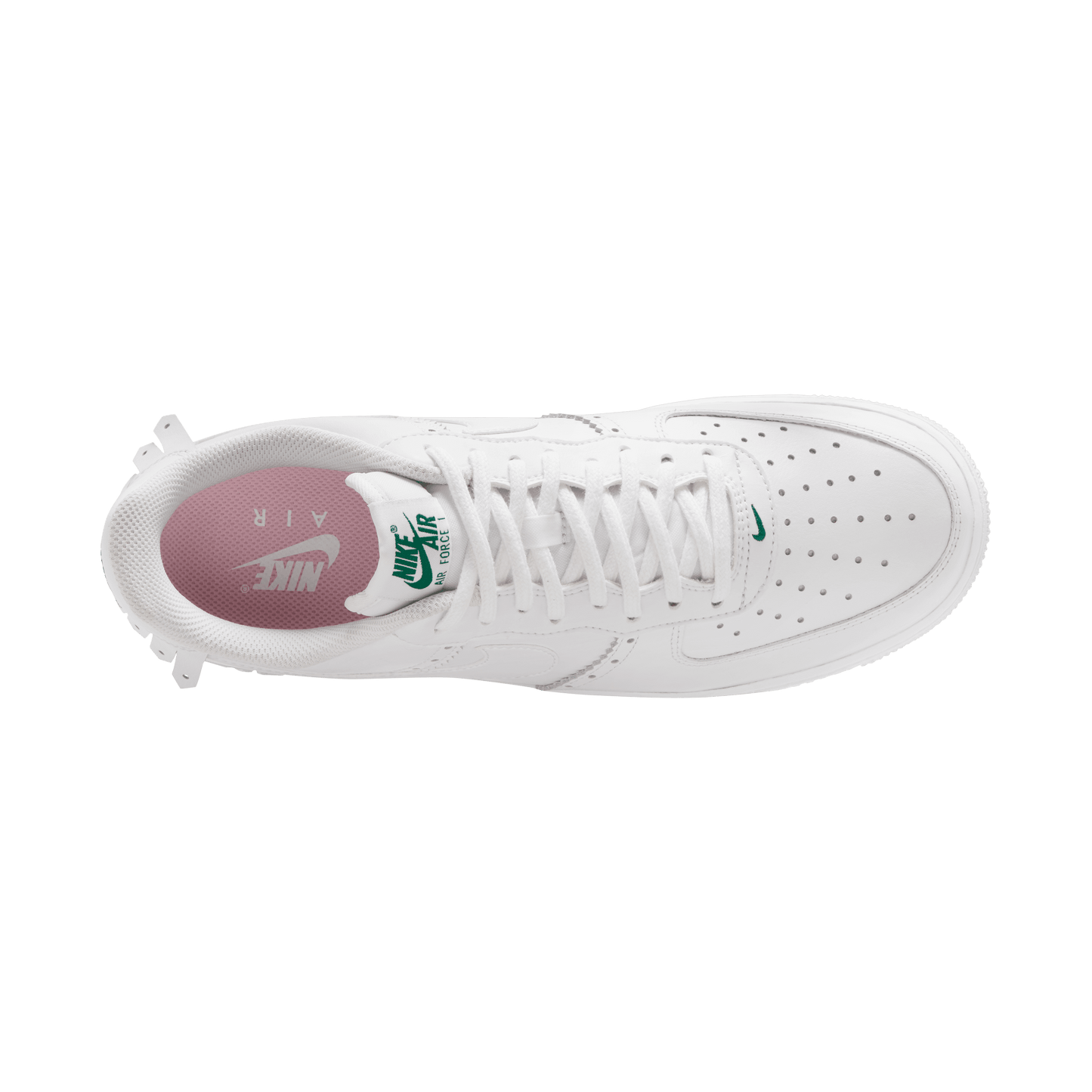 GIÀY AIR FORCE 1 '07 LV8 ND2 - WHITE/WHITE-MED SOFT PINK-MALACHITE