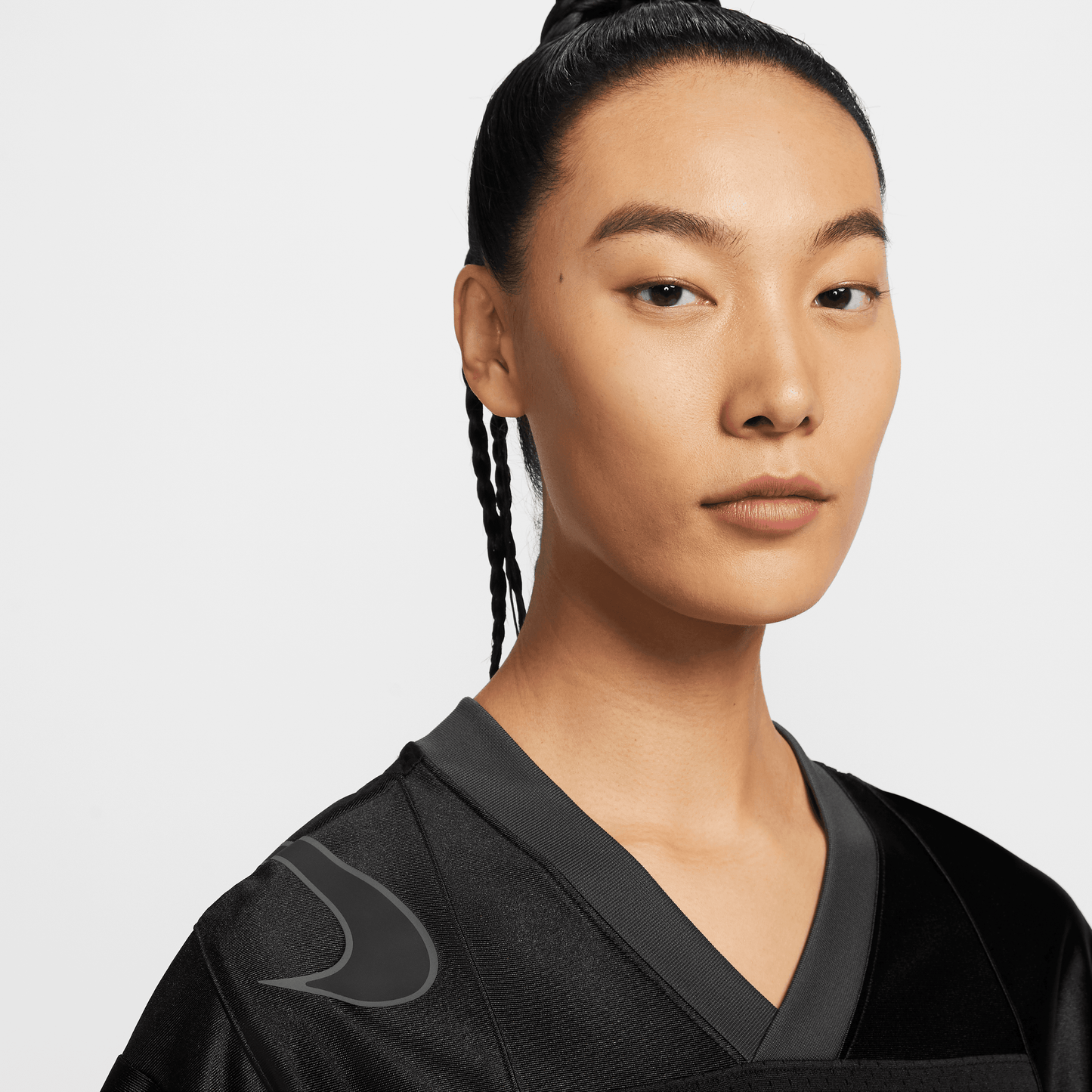 ÁO NỮ AS W NSW STREET SS GX JRS - BLACK/ANTHRA