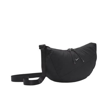 NIKE NK AURA CRESCENT CROSSBODY BAG - BLACK/GUNMTL