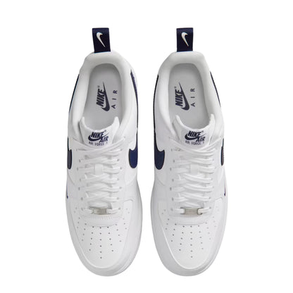GIÀY NIKE AIR FORCE 1 '07 TECH ESS -WHITE/MIDNIGHT NAVY-WHITE