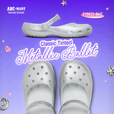 GIÀY CROCS CLASSIC TINTED METALLIC B - SILVER