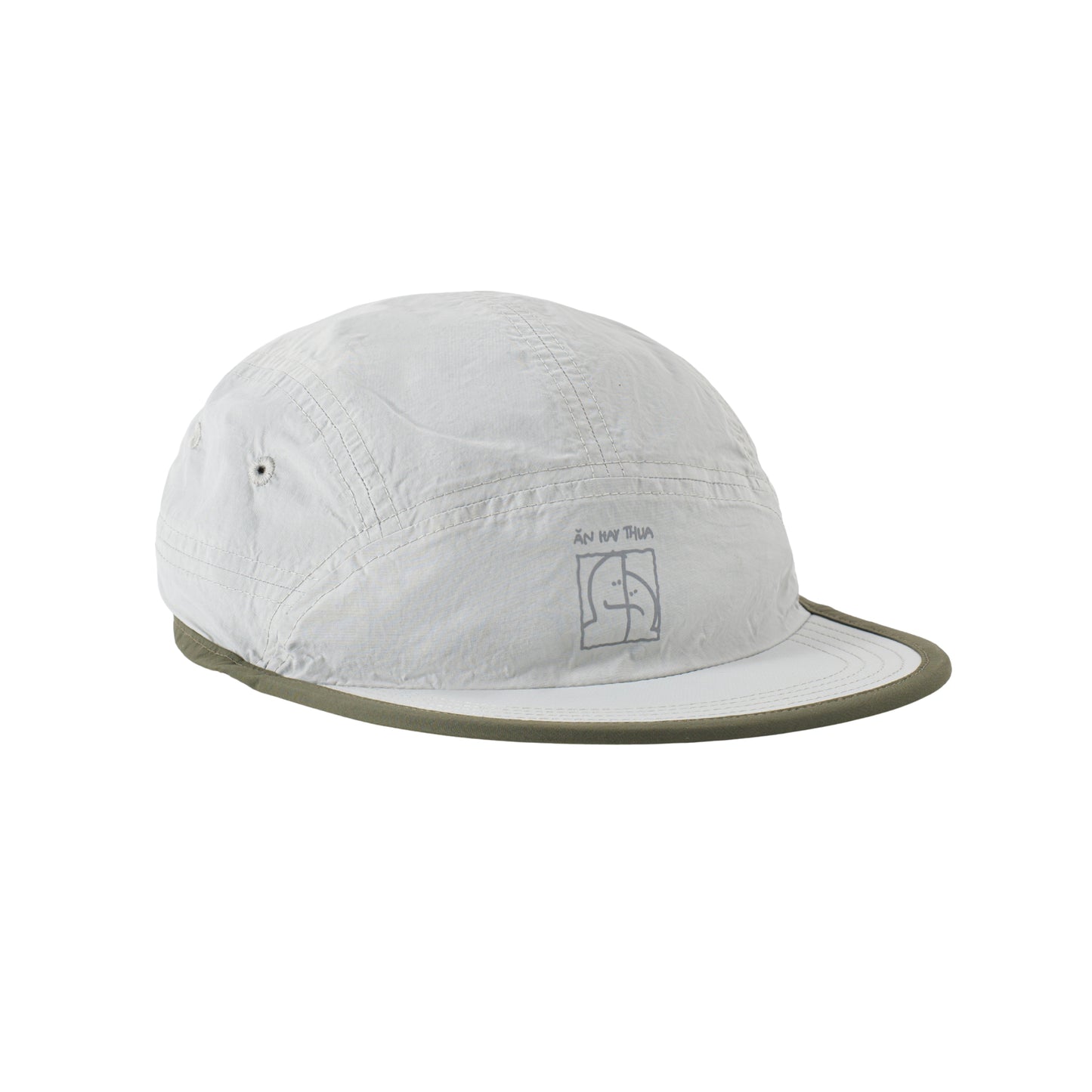 NÓN REVERSIBLE WHAT IT ISNT X ABC-MART "ĐỔI SÂN" - OLIVE GREEN / LIGHT GRAY