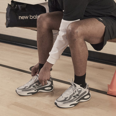 NEW BALANCE AC RUNNER SHOES - GREY MATTER / BLACK CEMENT