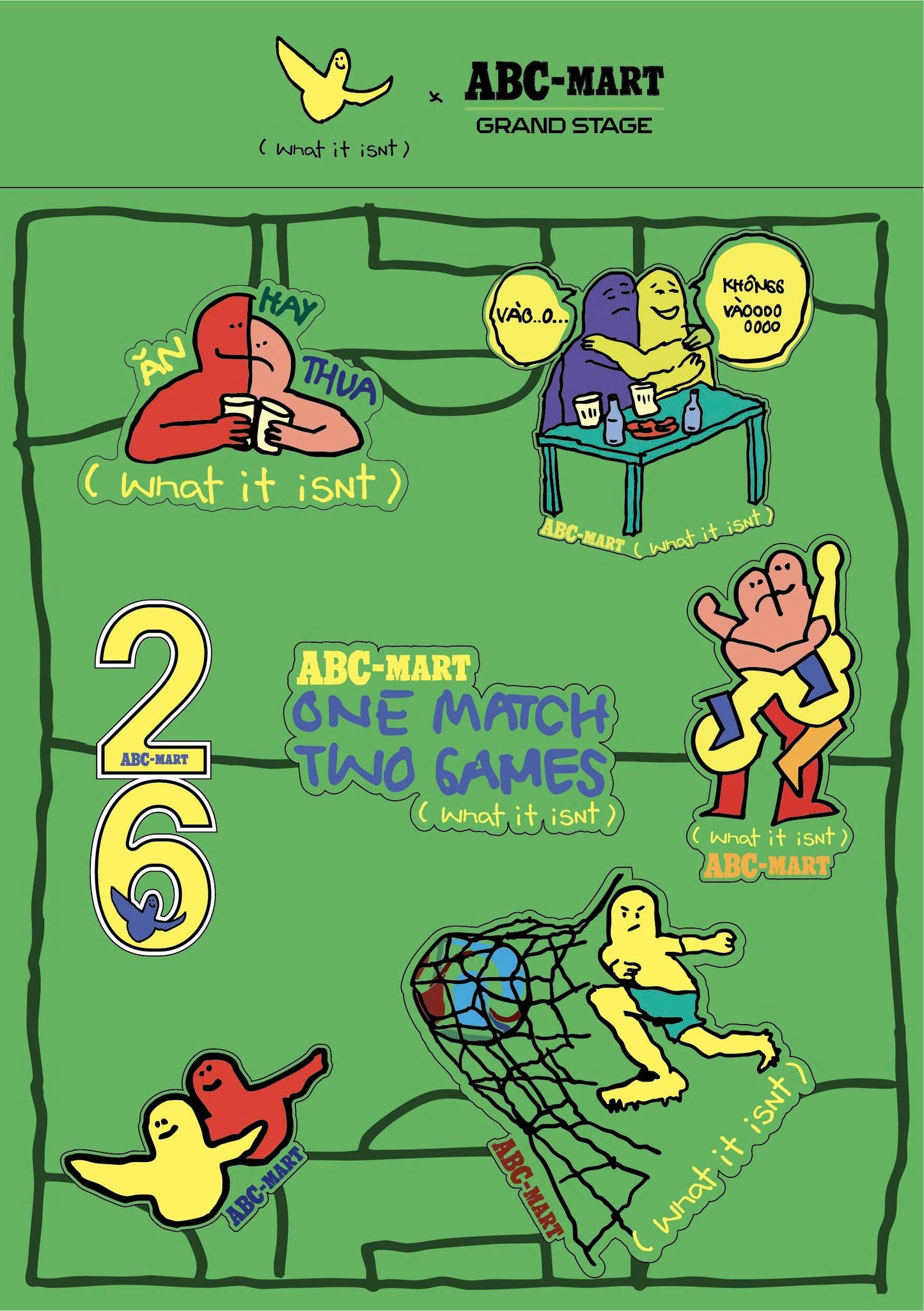 ABC-MART x WHAT IT ISN'T "One Match Two Games: Win or Lose" (HÀNG TẶNG KHÔNG BÁN)