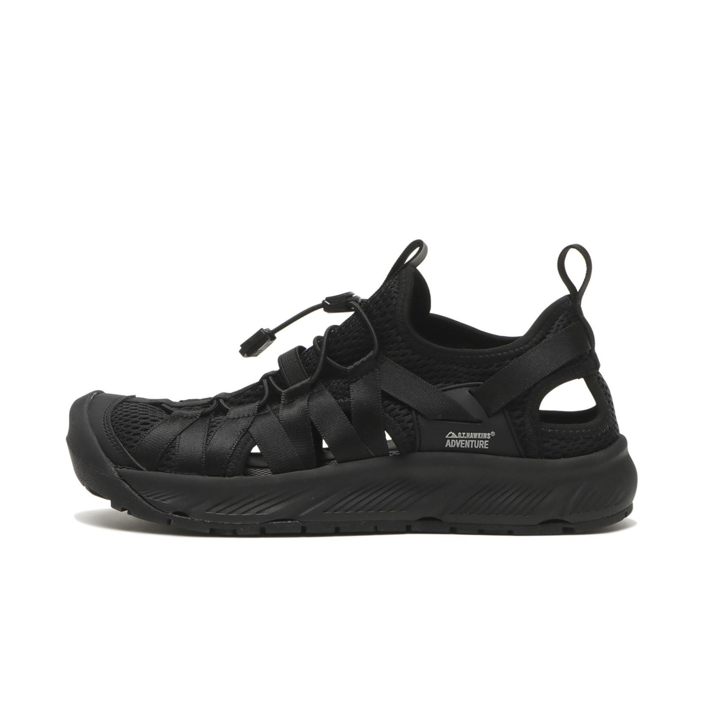 DRAINAGE LACE SHOES - BLACK